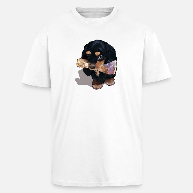 Mein Knochen - Oversized Heavyweight Unisex T-Shirt - Weiß