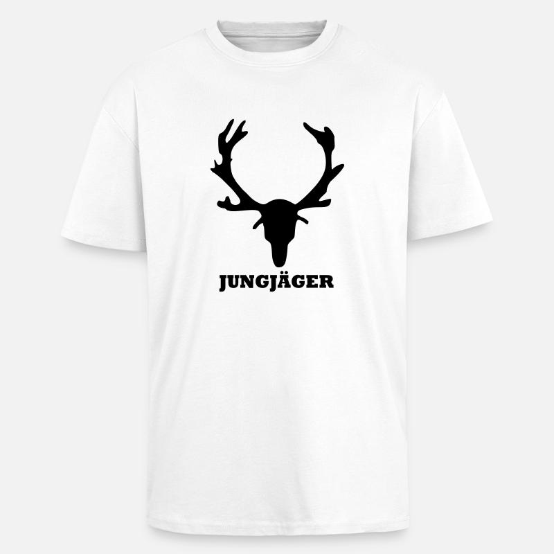 Jungjäger - Oversized Heavyweight Unisex T-Shirt - Weiß
