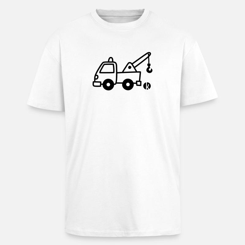 Abschlepper - Oversized Heavyweight Unisex T-Shirt - Weiß