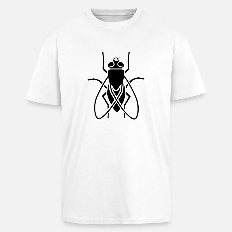 Insekt - Fliege - Oversized Heavyweight Unisex T-Shirt - Weiß