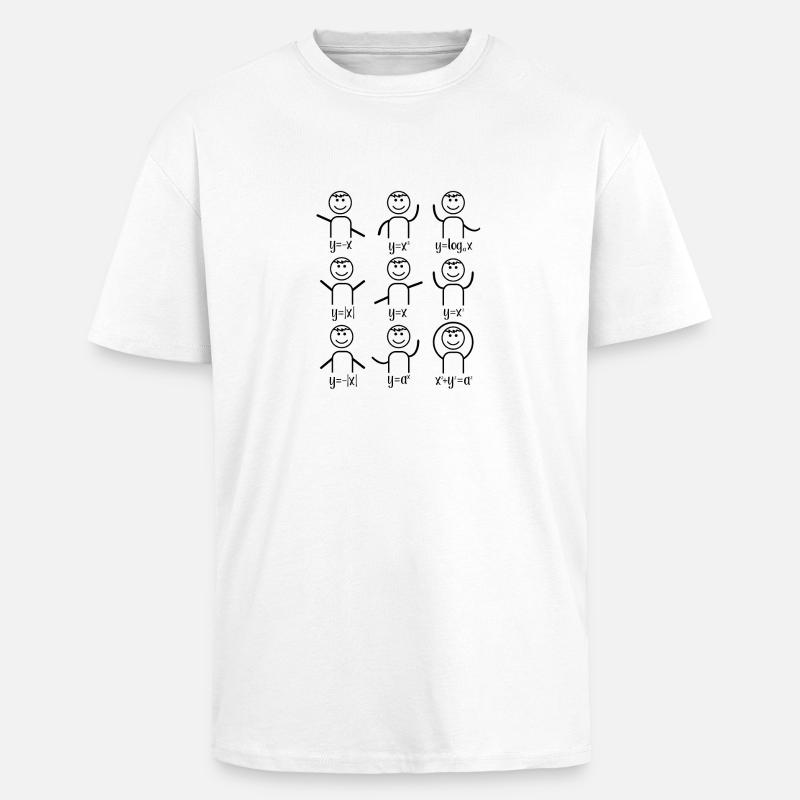 Math teacher algebra dance math - Unisex Oversized Heavyweight T-shirt - white