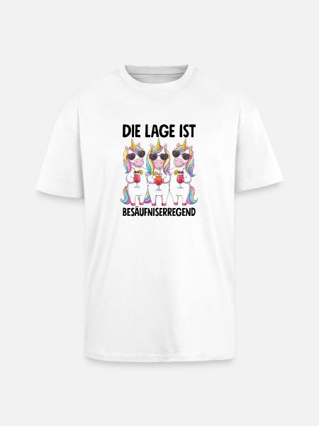The situation is drunkenness - Unisex Oversized Heavyweight T-shirt - white