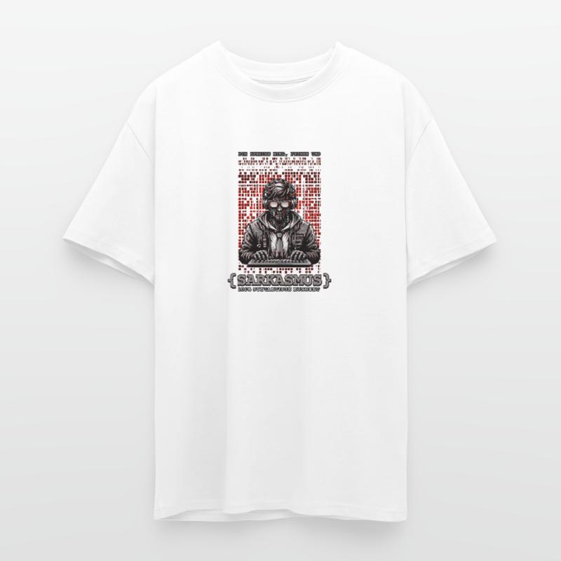 I speak HTML, Python and sarcasm Unisex Oversized Heavyweight T-shirt