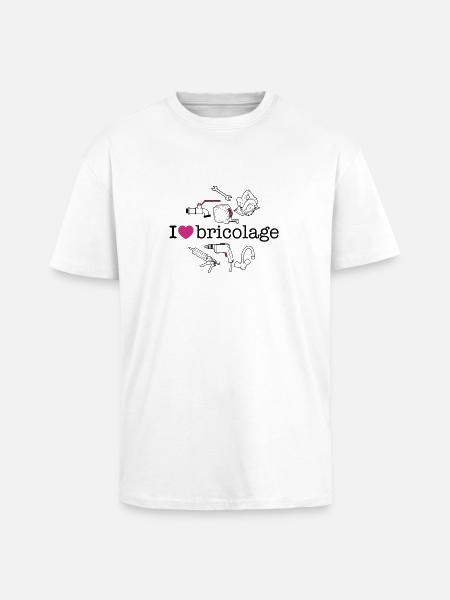 bricolage - T-shirt unisexe oversize épais - blanc