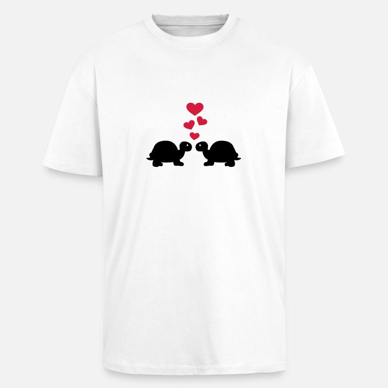 Turtle - Unisex Oversized Heavyweight T-shirt - white