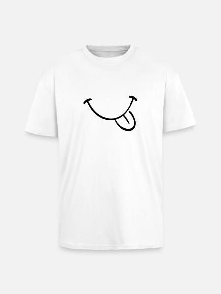 zunge_f1 - Unisex Oversized Heavyweight T-shirt - white