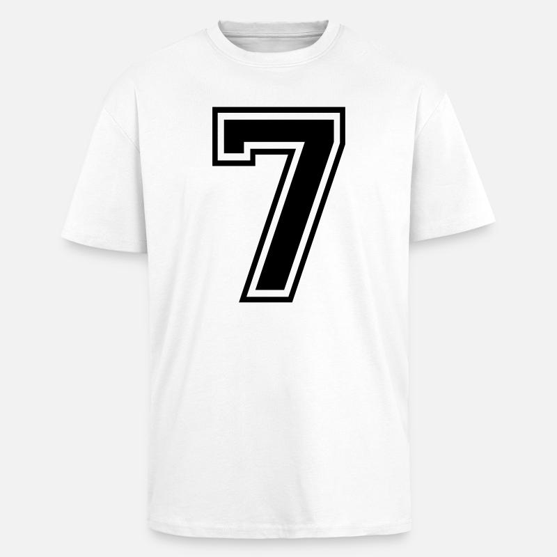 7 - Oversized Heavyweight Unisex T-Shirt - Weiß