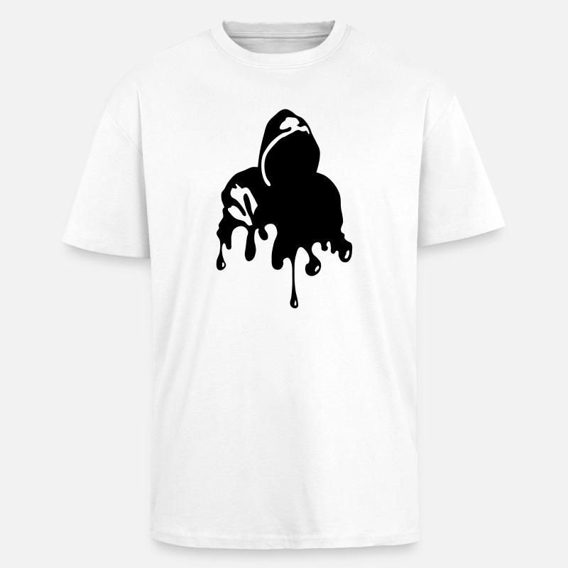 Graffiti - Oversized Heavyweight Unisex T-Shirt - Weiß