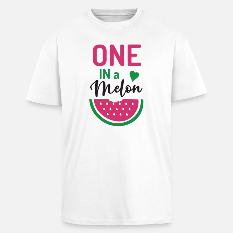 Eins in einer Melone - Oversized Heavyweight Unisex T-Shirt - Weiß