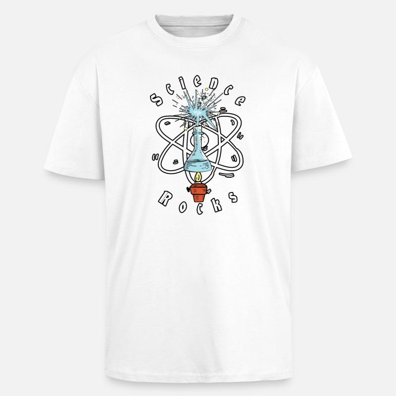Science Physics rocks - Unisex Oversized Heavyweight T-shirt - white