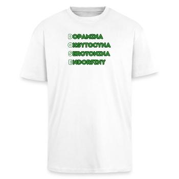 Dose PL - T-shirt unisexe oversize épais - blanc - Devant - Alina (178cm) & Michal (187cm)
