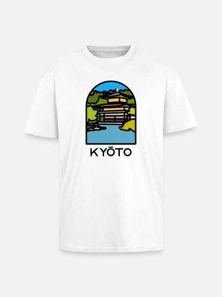 Kyoto - Kinkaku-ji - Unisex Oversized Heavyweight T-shirt - white