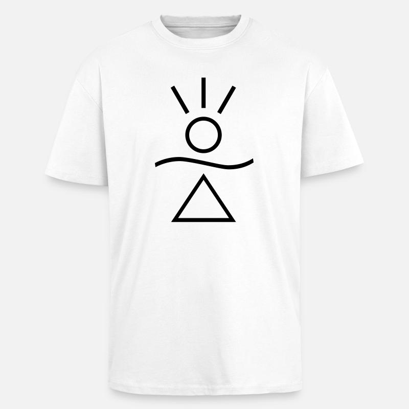 Honnaua - Das Amulett des Glücks - Oversized Heavyweight Unisex T-Shirt - Weiß
