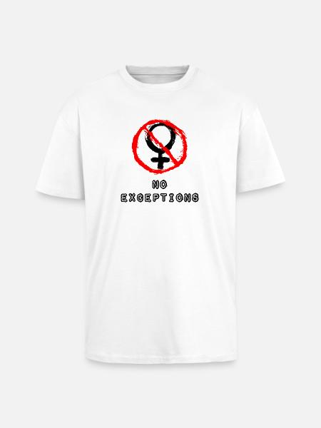 No girls allowed - Unisex Oversized Heavyweight T-shirt - white