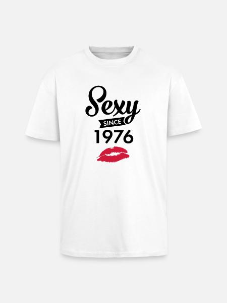 Sexy Since 1976 - Unisex Oversized Heavyweight T-shirt - white