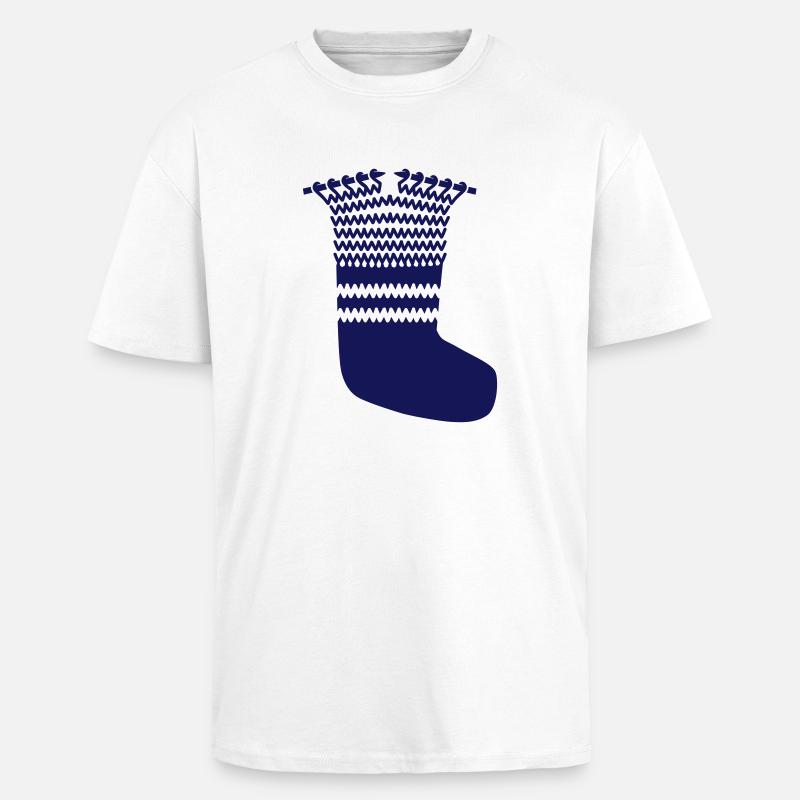 Stricken - Oversized Heavyweight Unisex T-Shirt - Weiß