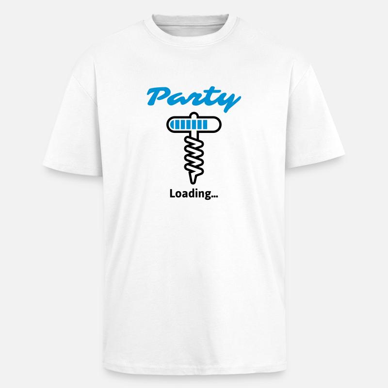 Party Loading... - Oversized Heavyweight Unisex T-Shirt - Weiß