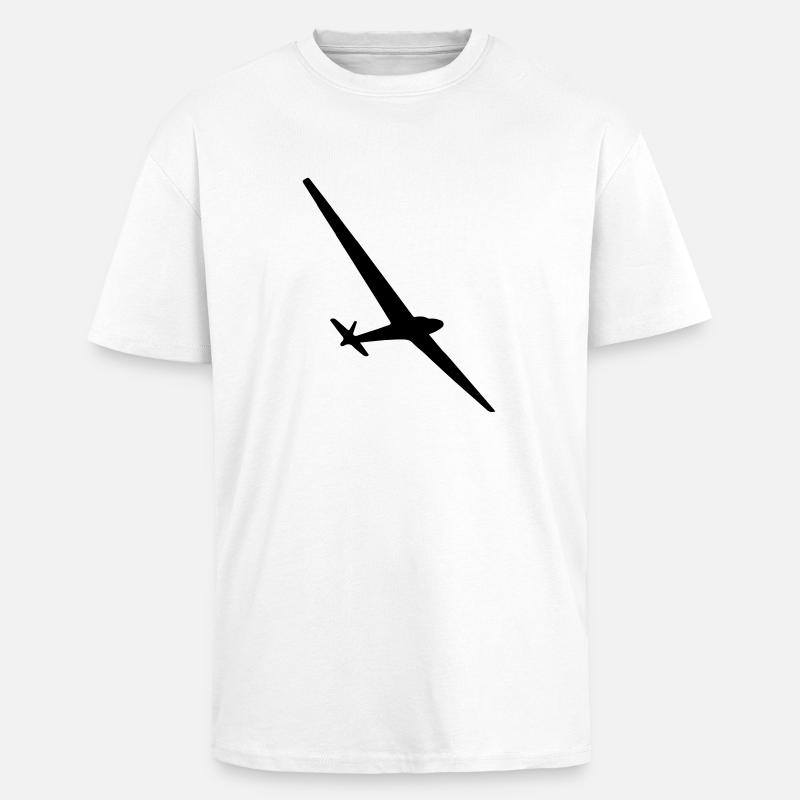 Glider Sailplane - Oversized Heavyweight Unisex T-Shirt - Weiß