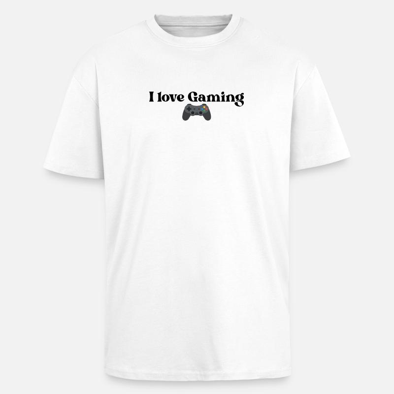 J’adore le jeu vidéo - T-shirt unisexe oversize épais - blanc