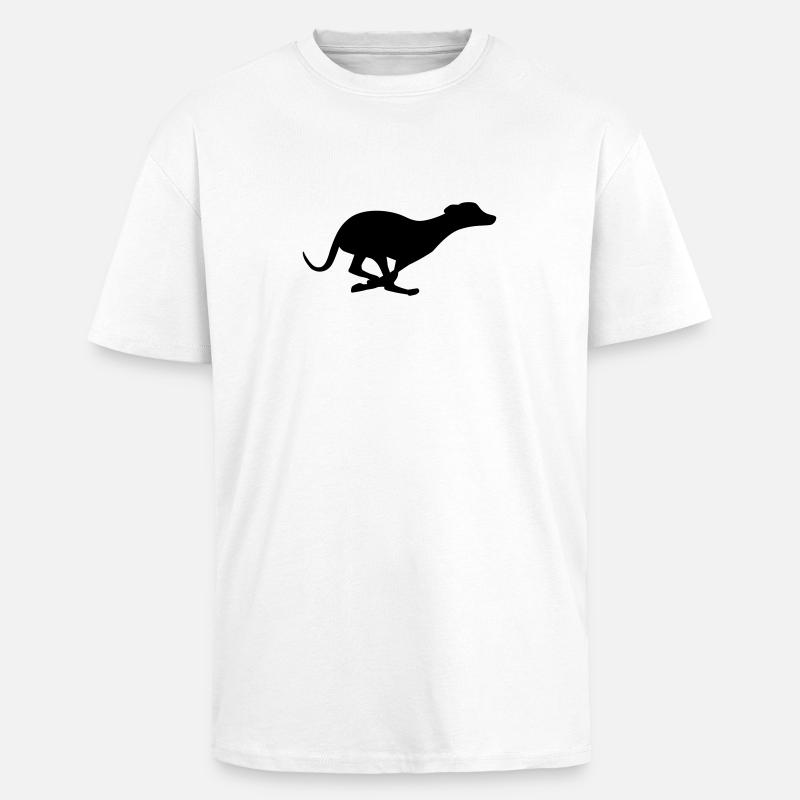 Windhund - Oversized Heavyweight Unisex T-Shirt - Weiß
