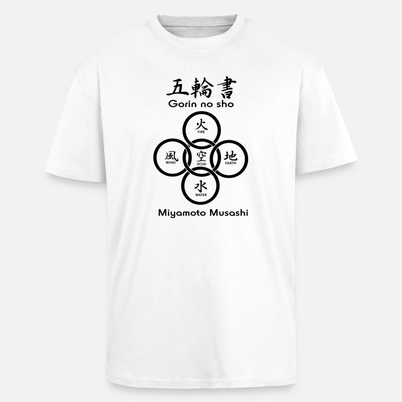 Fünf Kreise oder Ringe - Oversized Heavyweight Unisex T-Shirt - Weiß