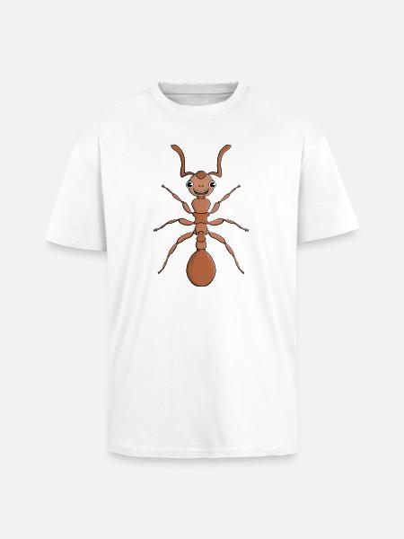 Hug an ant - Unisex Oversized Heavyweight T-shirt - white