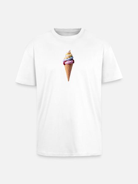 ize cream - Oversized Heavyweight Unisex T-Shirt - Weiß