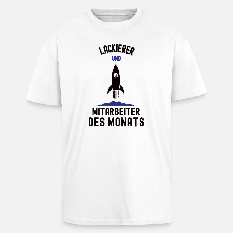 Mitarbeiter des Monats Lackierer Bester Maler - Oversized Heavyweight Unisex T-Shirt - Weiß