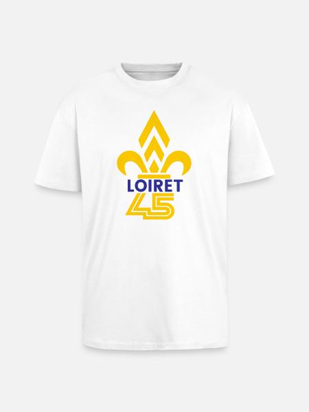 Fleur de Lys Loiret 45 - Unisex Oversized Heavyweight T-shirt - white