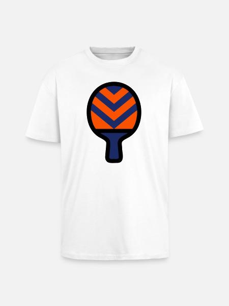 Tischtennisschläger Tischtennis Verein Sport - Oversized Heavyweight Unisex T-Shirt - Weiß
