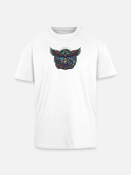 Eternal Gear Eagle - Unisex Oversized Heavyweight T-shirt - white