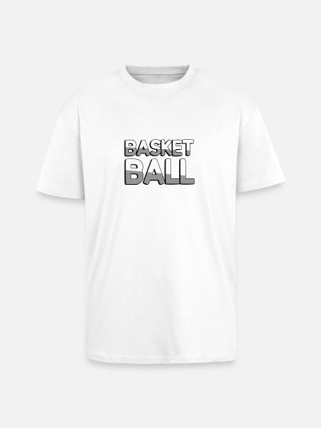BASKETBALL - Sport - Oversized Heavyweight Unisex T-Shirt - Weiß