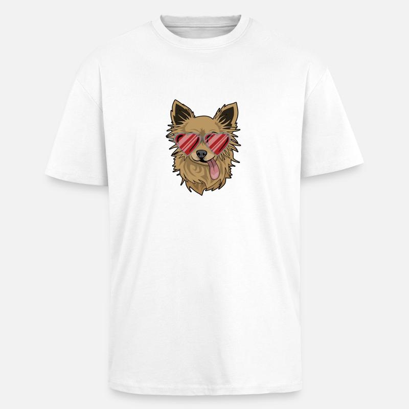 Coole Engel - Oversized Heavyweight Unisex T-Shirt - Weiß