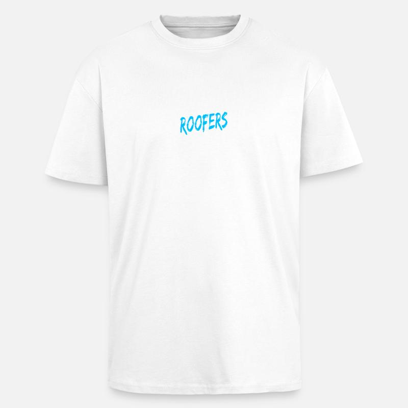 Master roofer roofer beard gift - Unisex Oversized Heavyweight T-shirt - white