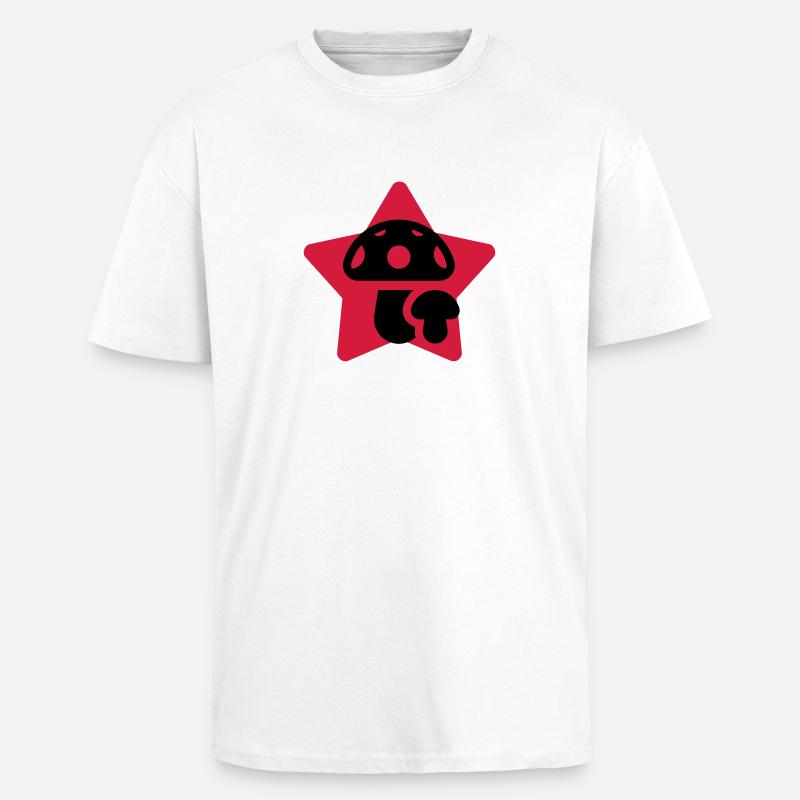 Chasse aux champignons / Champignon / Cueillette - T-shirt unisexe oversize épais - blanc
