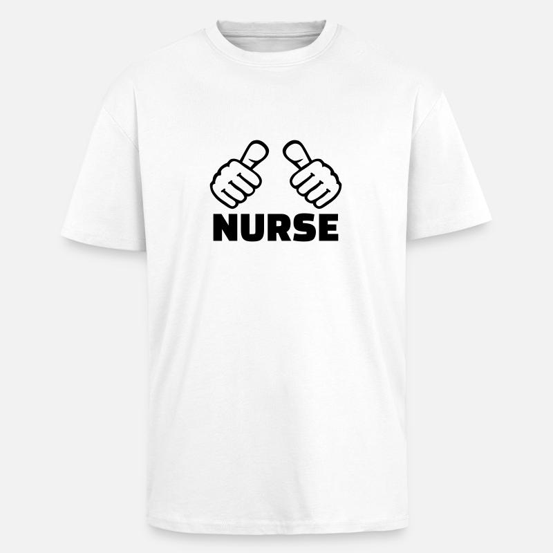 Krankenschwester - Oversized Heavyweight Unisex T-Shirt - Weiß