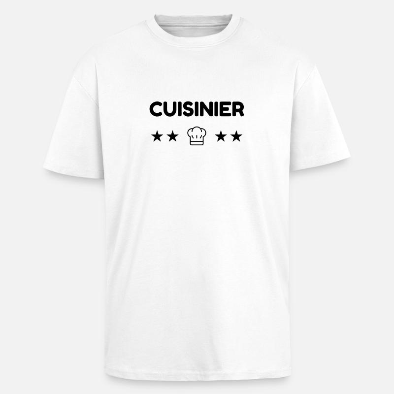 Koch / Kochen / Cooking / Chef - Oversized Heavyweight Unisex T-Shirt - Weiß