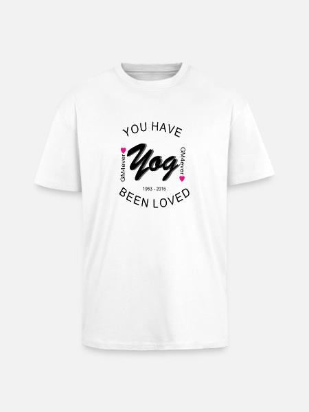 Vous avez été aimé Affiche - T-shirt unisexe oversize épais - blanc