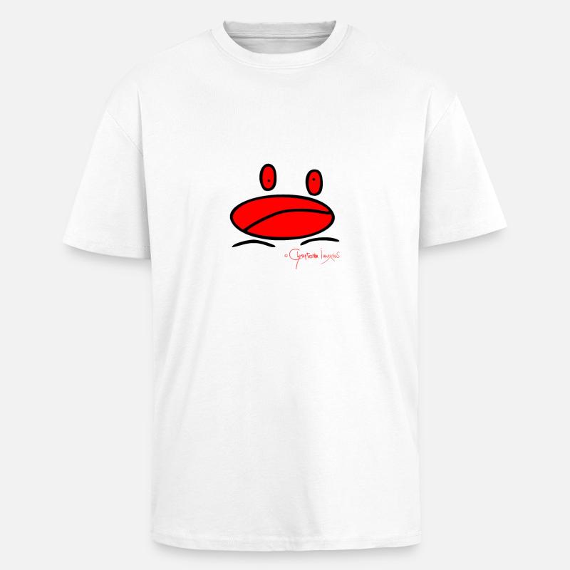 Froschmini - Ranunculus Oophagus - Oversized Heavyweight Unisex T-Shirt - Weiß