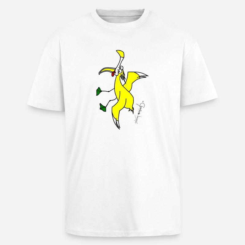 Kreischmöwe - Larus Vocifer - Oversized Heavyweight Unisex T-Shirt - Weiß