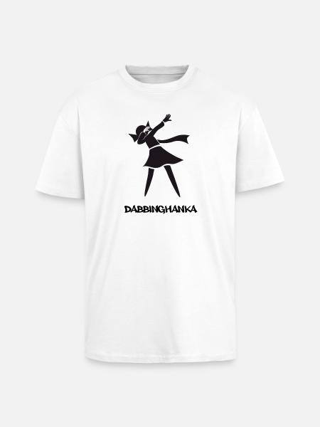 DABBING HANKA - Oversized Heavyweight Unisex T-Shirt - Weiß