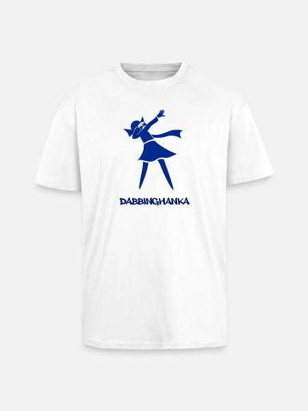 DABBING HANKA - Oversized Heavyweight Unisex T-Shirt - Weiß