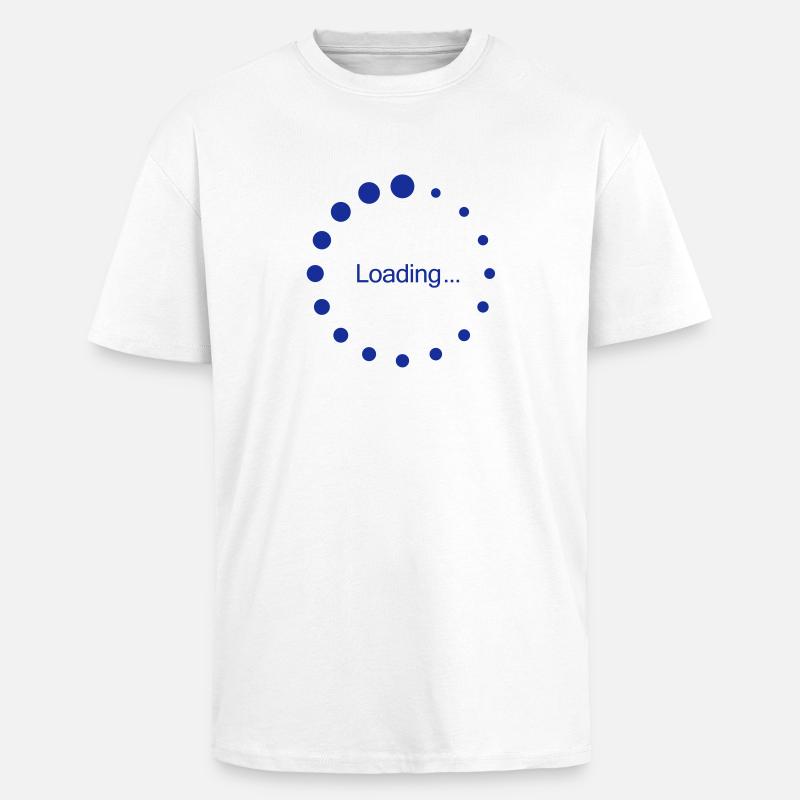 loading_circle - Oversized Heavyweight Unisex T-Shirt - Weiß
