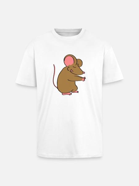 Mäusepaar Teil 2 - Oversized Heavyweight Unisex T-Shirt - Weiß