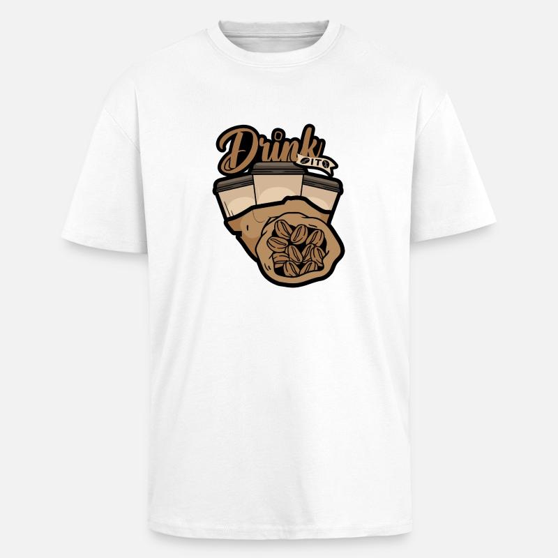 Eine Kaffeepause - Oversized Heavyweight Unisex T-Shirt - Weiß