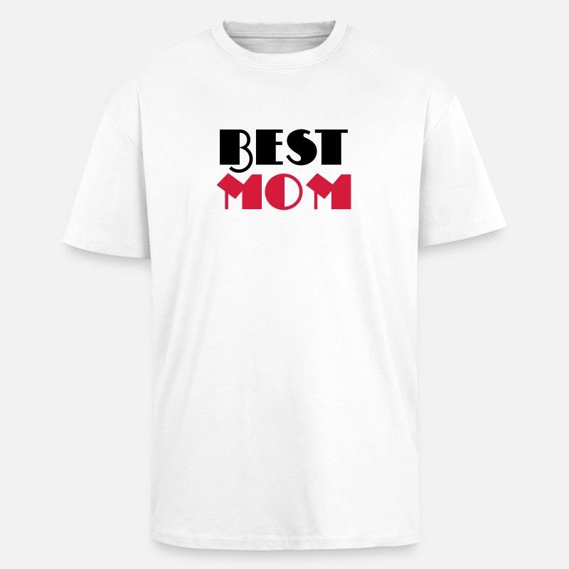Best Mom - T-shirt unisexe oversize épais - blanc