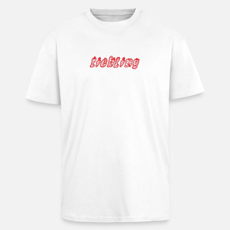 Favorite Exotic Fruit Pattern Print - Unisex Oversized Heavyweight T-shirt - white