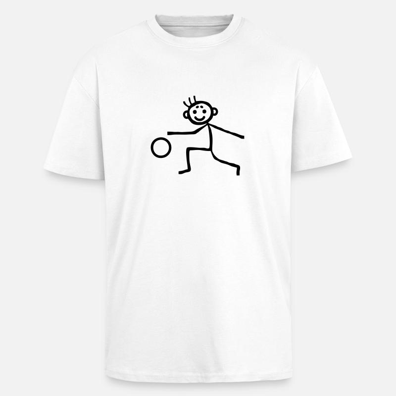 Stickmen possession - Unisex Oversized Heavyweight T-shirt - white