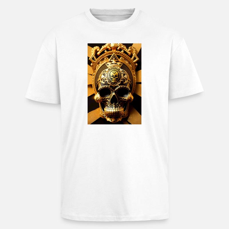 Maya-Schädel - Oversized Heavyweight Unisex T-Shirt - Weiß
