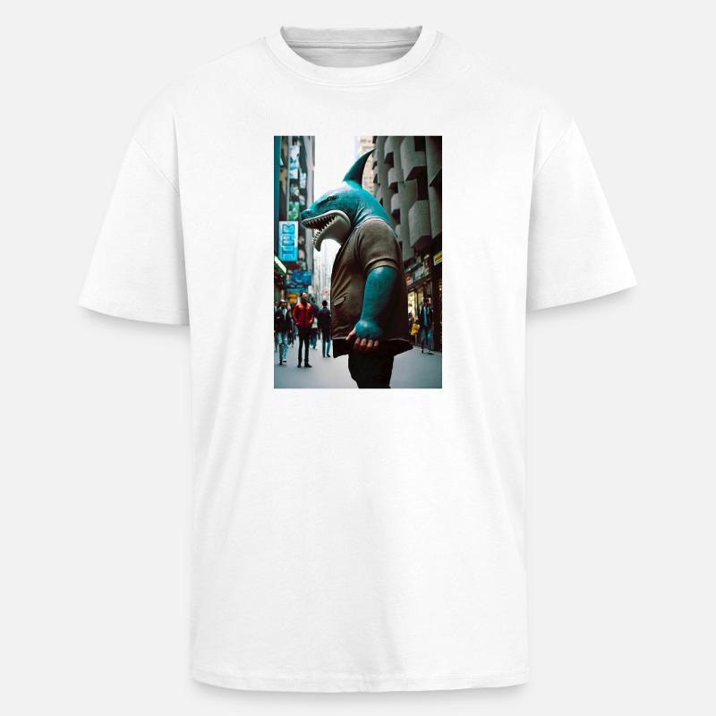 Anthropomorph 04 - Oversized Heavyweight Unisex T-Shirt - Weiß